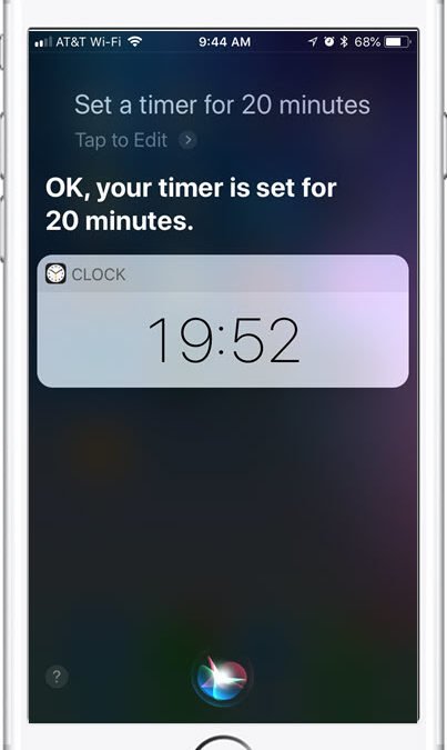 Hey Siri – Set Timer for 20 minutes.  My Nap is Officially Approved
